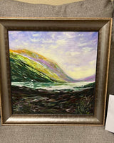 “Sunset on the Lake” (dedicated to Barry Erniman). Reproduction.  2019 | Oil on canvas |