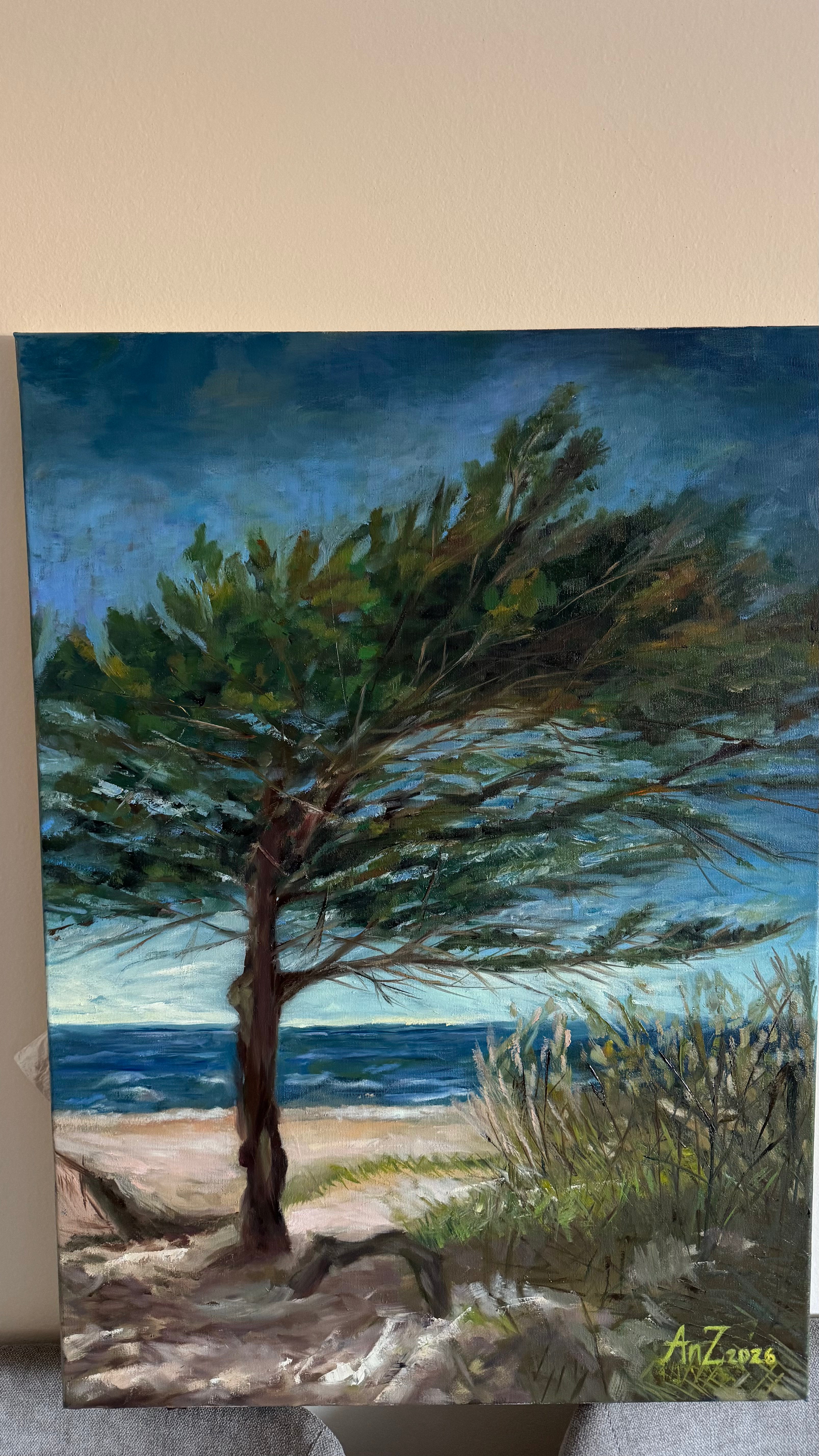 “Dunes, sea… serenity ” 2026 | Oil | Canvas |50 × 70 cm